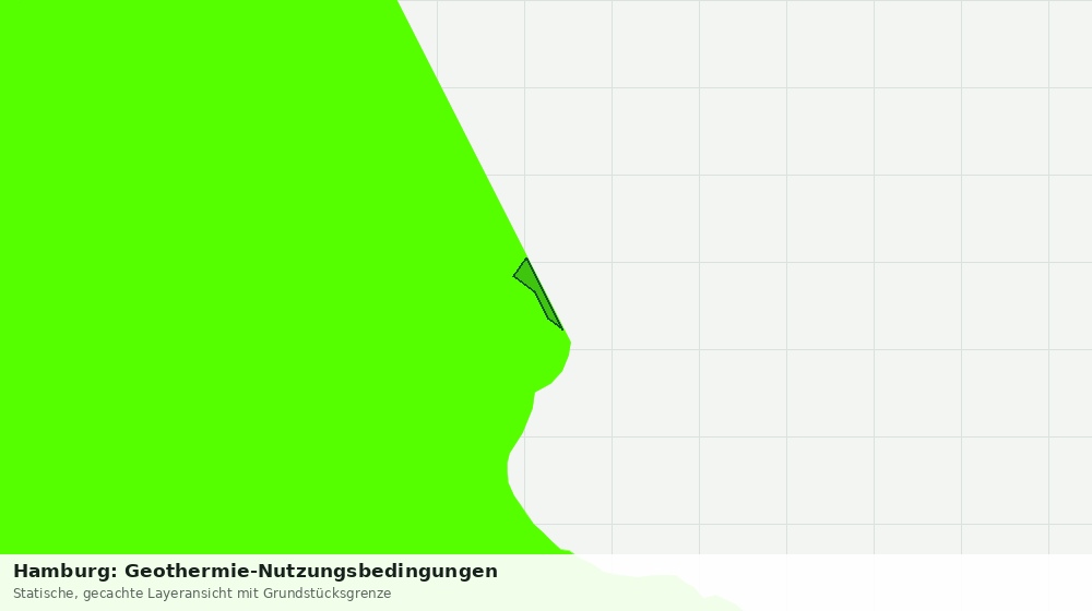 Statische Kartenansicht: Hamburg: Geothermie-Nutzungsbedingungen