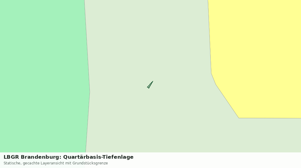 Statische Kartenansicht: LBGR Brandenburg: Quartärbasis-Tiefenlage
