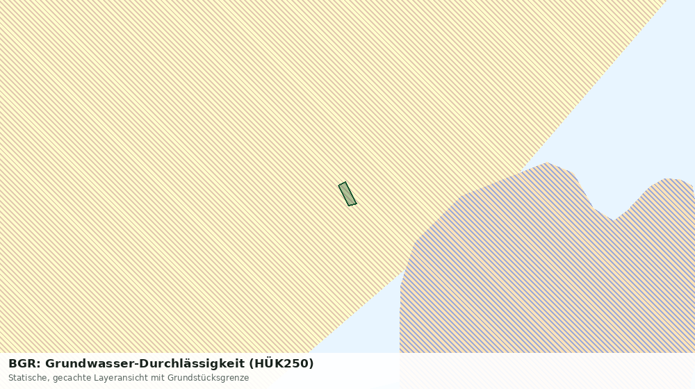 Statische Kartenansicht: BGR: Grundwasser-Durchlässigkeit (HÜK250)