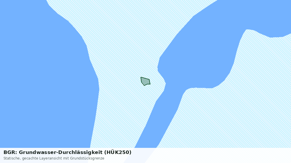 Statische Kartenansicht: BGR: Grundwasser-Durchlässigkeit (HÜK250)