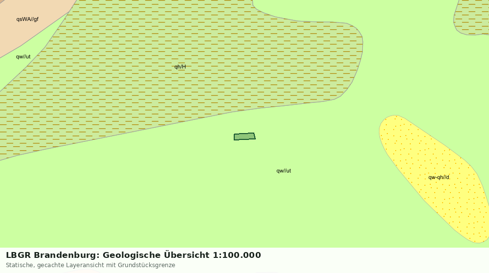 Statische Kartenansicht: LBGR Brandenburg: Geologische Übersicht 1:100.000