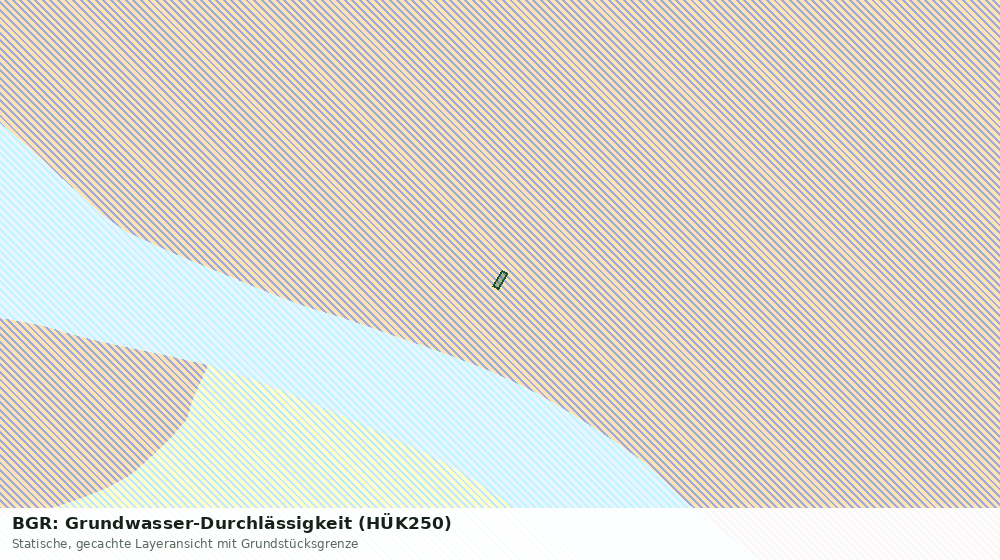 Statische Kartenansicht: BGR: Grundwasser-Durchlässigkeit (HÜK250)