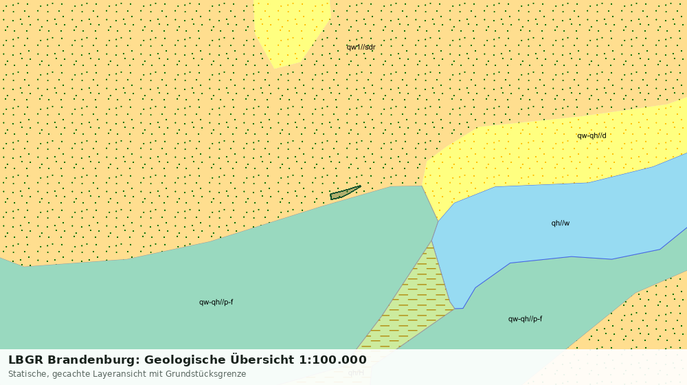 Statische Kartenansicht: LBGR Brandenburg: Geologische Übersicht 1:100.000