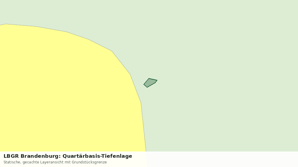 Statische Kartenansicht: LBGR Brandenburg: Quartärbasis-Tiefenlage
