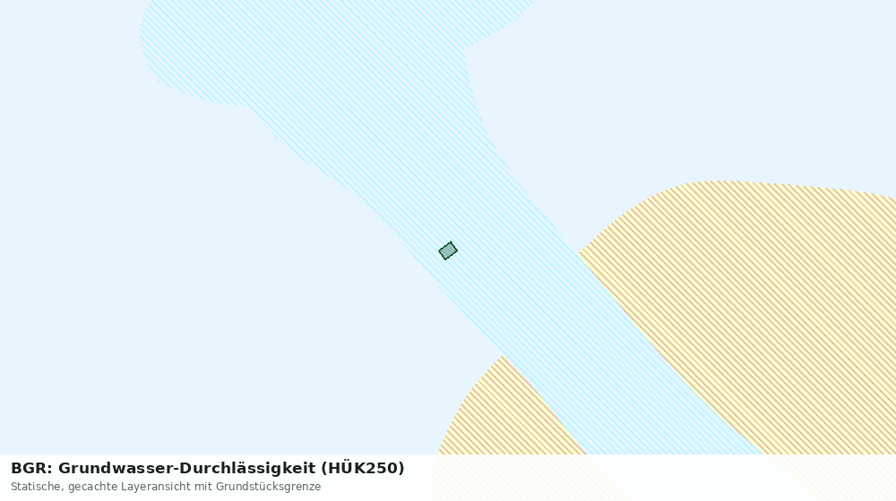 Statische Kartenansicht: BGR: Grundwasser-Durchlässigkeit (HÜK250)