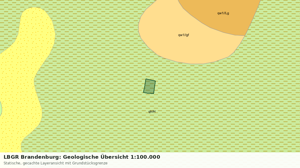 Statische Kartenansicht: LBGR Brandenburg: Geologische Übersicht 1:100.000