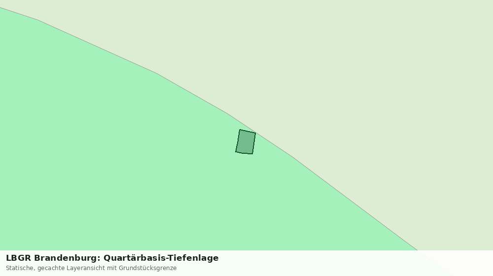 Statische Kartenansicht: LBGR Brandenburg: Quartärbasis-Tiefenlage