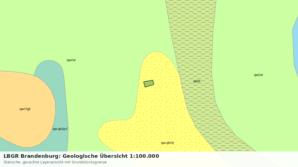 Statische Kartenansicht: LBGR Brandenburg: Geologische Übersicht 1:100.000