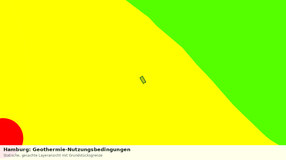 Statische Kartenansicht: Hamburg: Geothermie-Nutzungsbedingungen