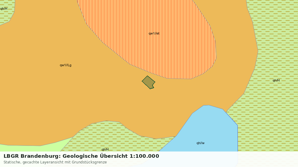 Statische Kartenansicht: LBGR Brandenburg: Geologische Übersicht 1:100.000