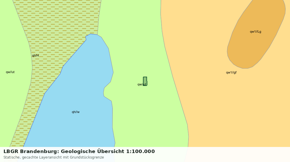 Statische Kartenansicht: LBGR Brandenburg: Geologische Übersicht 1:100.000