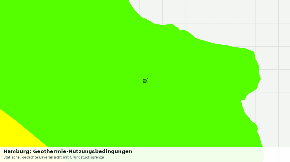 Statische Kartenansicht: Hamburg: Geothermie-Nutzungsbedingungen
