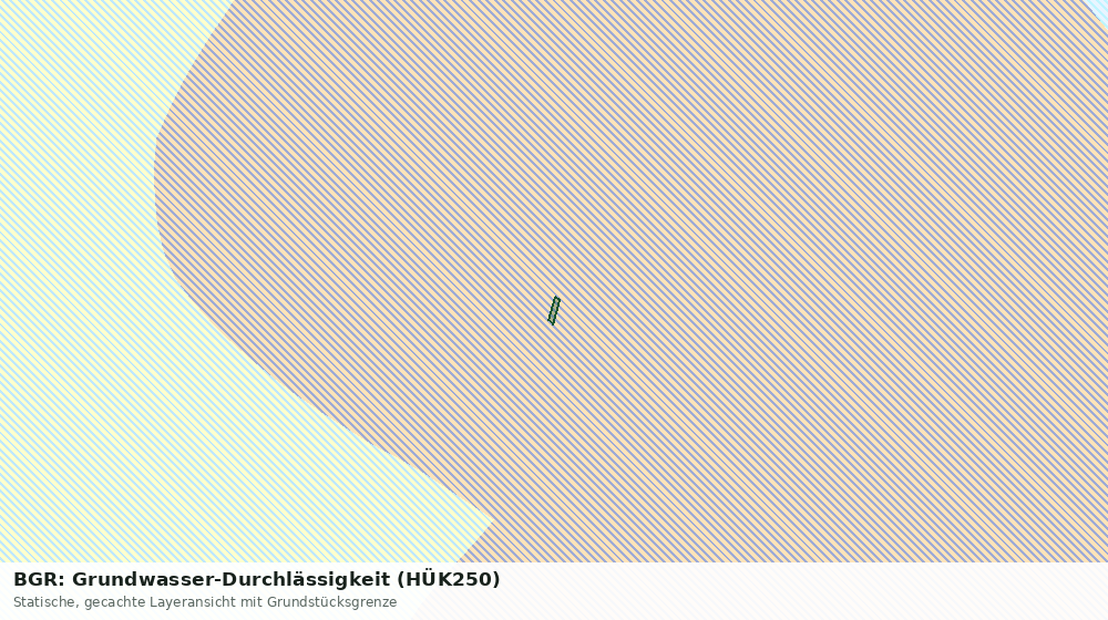 Statische Kartenansicht: BGR: Grundwasser-Durchlässigkeit (HÜK250)
