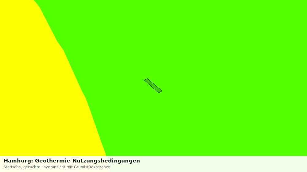 Statische Kartenansicht: Hamburg: Geothermie-Nutzungsbedingungen