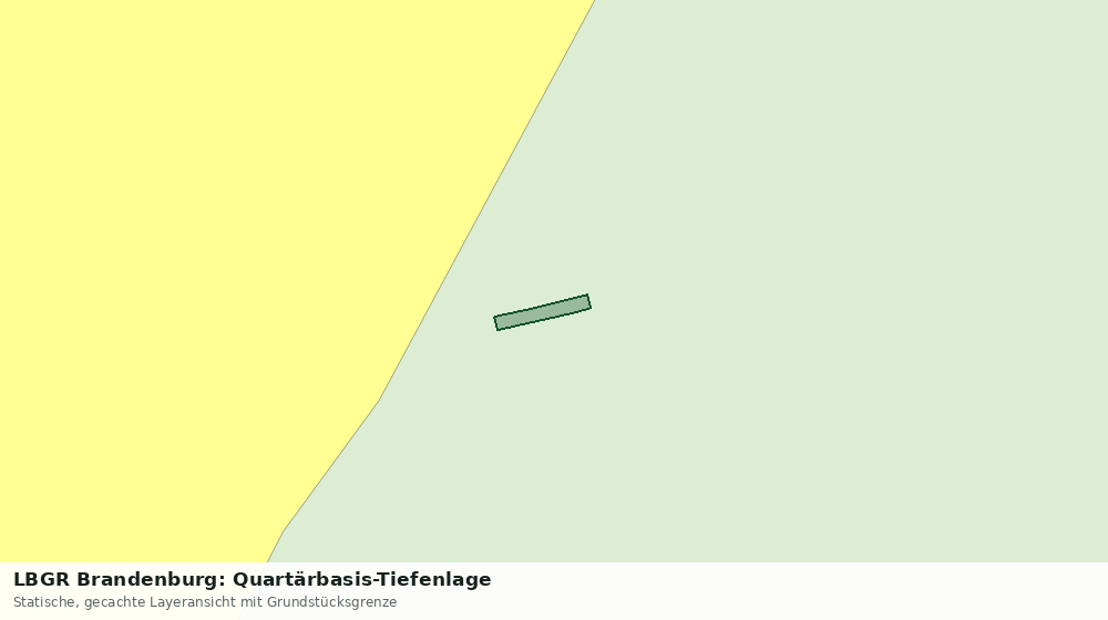 Statische Kartenansicht: LBGR Brandenburg: Quartärbasis-Tiefenlage