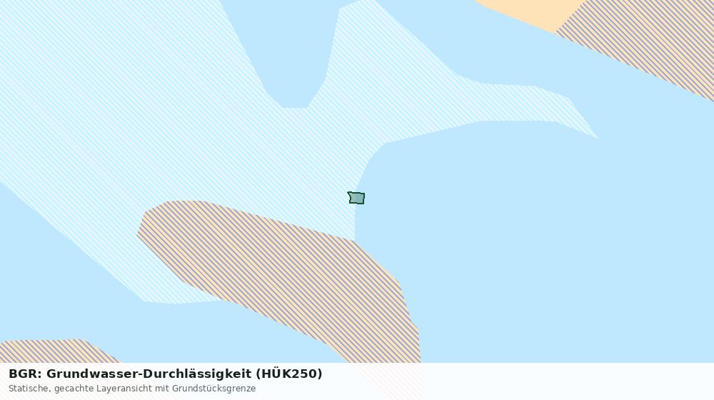 Statische Kartenansicht: BGR: Grundwasser-Durchlässigkeit (HÜK250)