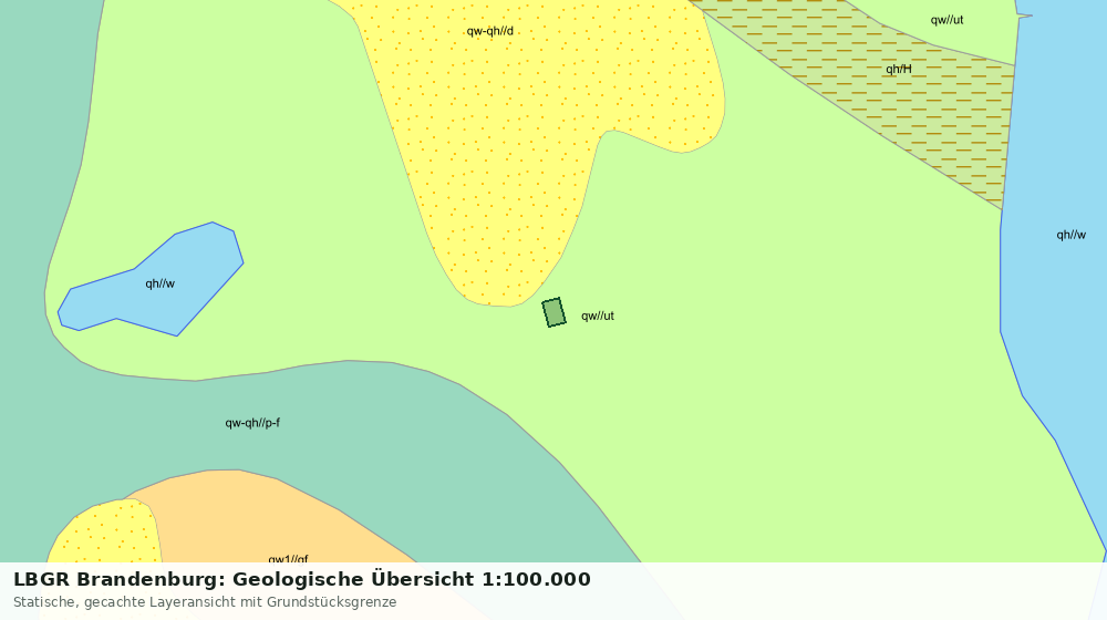 Statische Kartenansicht: LBGR Brandenburg: Geologische Übersicht 1:100.000