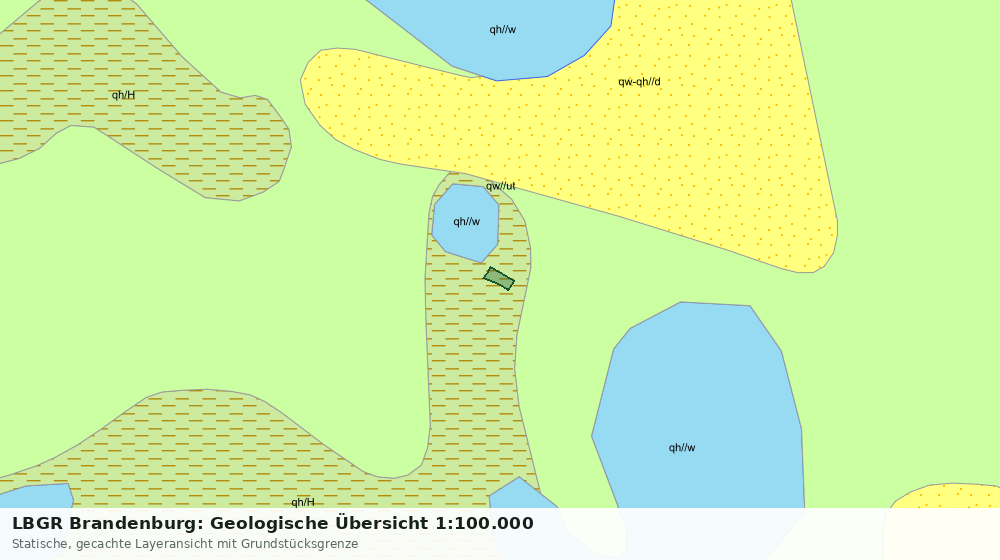 Statische Kartenansicht: LBGR Brandenburg: Geologische Übersicht 1:100.000