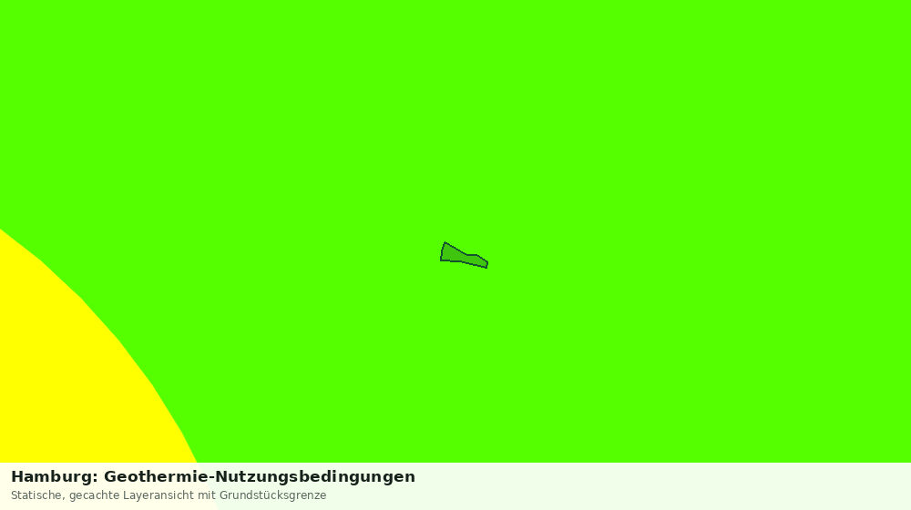 Statische Kartenansicht: Hamburg: Geothermie-Nutzungsbedingungen