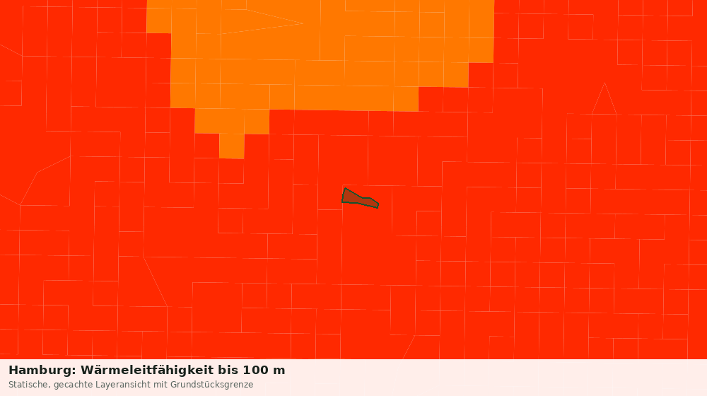 Statische Kartenansicht: Hamburg: Wärmeleitfähigkeit bis 100 m