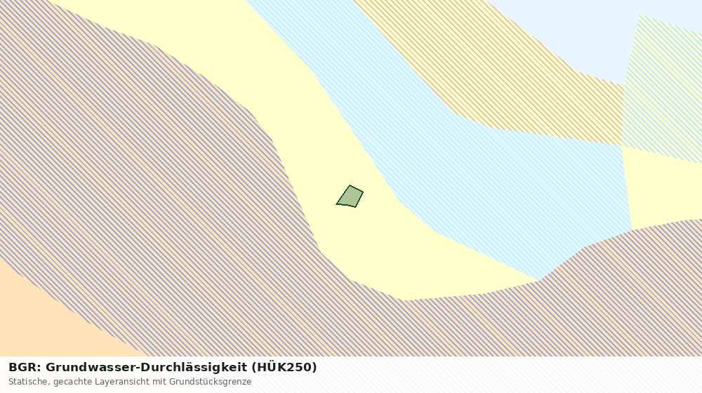 Statische Kartenansicht: BGR: Grundwasser-Durchlässigkeit (HÜK250)