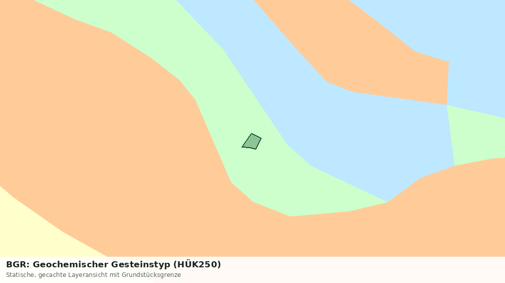 Statische Kartenansicht: BGR: Geochemischer Gesteinstyp (HÜK250)
