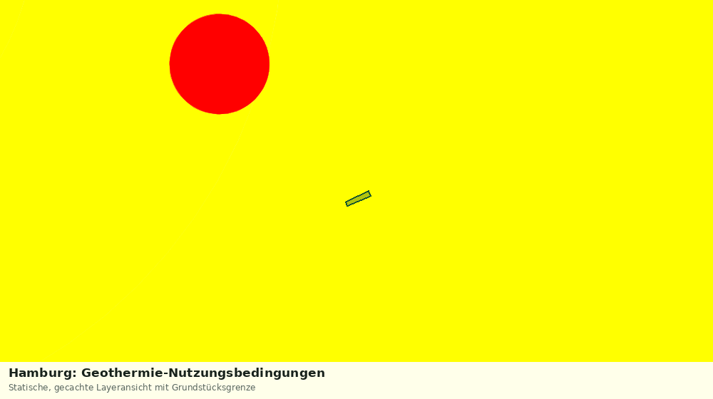 Statische Kartenansicht: Hamburg: Geothermie-Nutzungsbedingungen