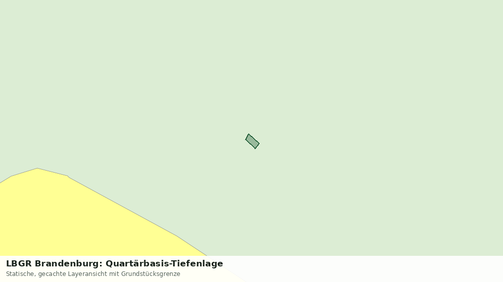 Statische Kartenansicht: LBGR Brandenburg: Quartärbasis-Tiefenlage