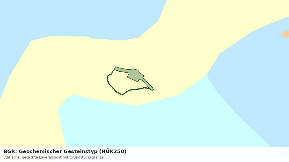 Statische Kartenansicht: BGR: Geochemischer Gesteinstyp (HÜK250)