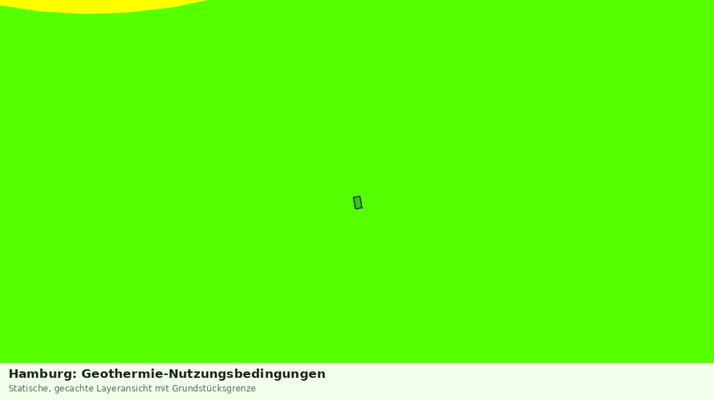 Statische Kartenansicht: Hamburg: Geothermie-Nutzungsbedingungen