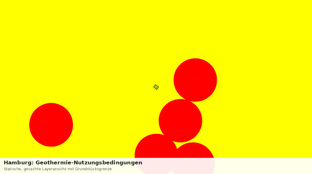 Statische Kartenansicht: Hamburg: Geothermie-Nutzungsbedingungen