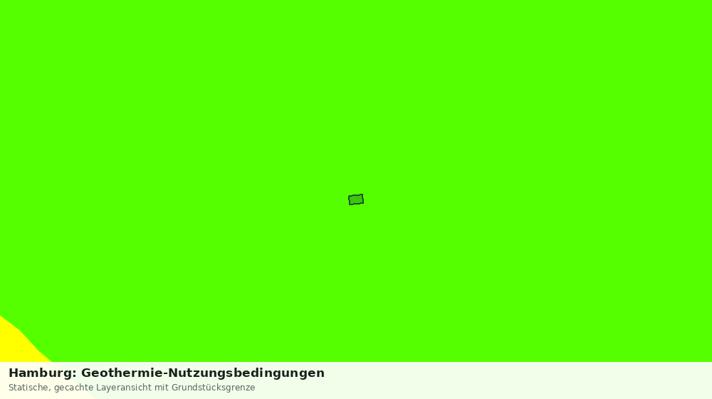 Statische Kartenansicht: Hamburg: Geothermie-Nutzungsbedingungen