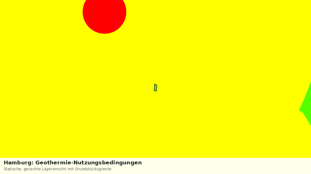 Statische Kartenansicht: Hamburg: Geothermie-Nutzungsbedingungen