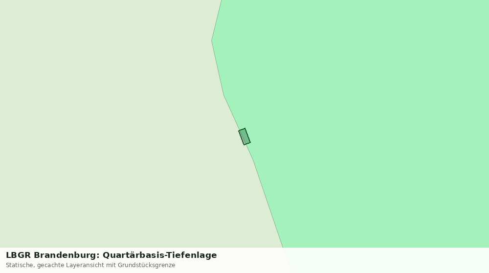 Statische Kartenansicht: LBGR Brandenburg: Quartärbasis-Tiefenlage