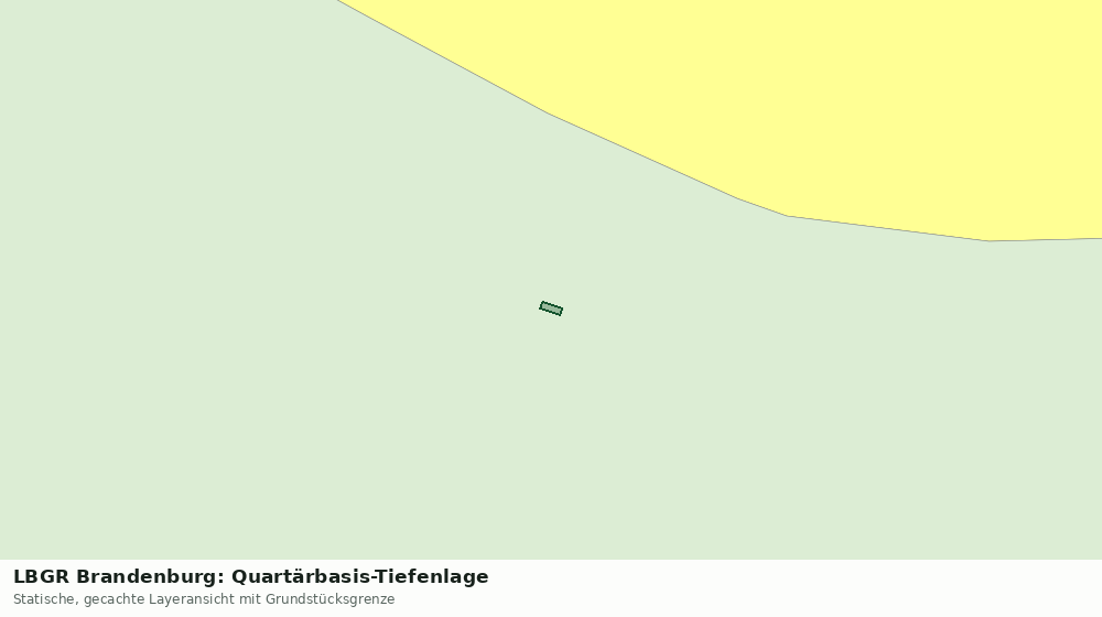 Statische Kartenansicht: LBGR Brandenburg: Quartärbasis-Tiefenlage