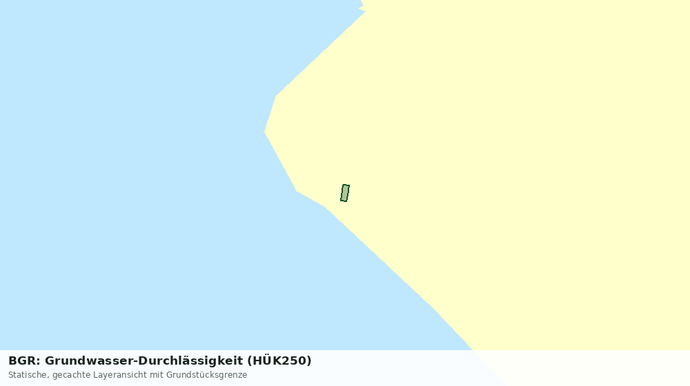 Statische Kartenansicht: BGR: Grundwasser-Durchlässigkeit (HÜK250)
