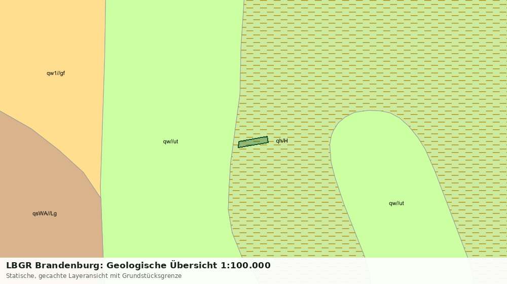 Statische Kartenansicht: LBGR Brandenburg: Geologische Übersicht 1:100.000