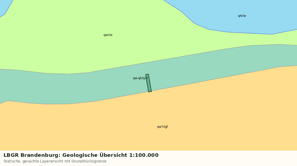 Statische Kartenansicht: LBGR Brandenburg: Geologische Übersicht 1:100.000