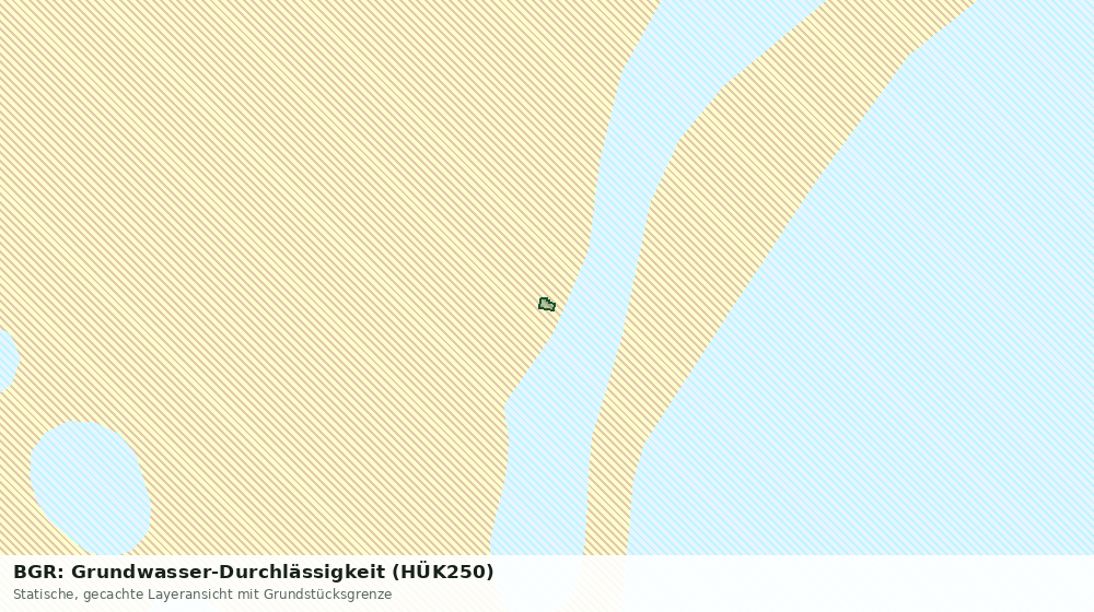 Statische Kartenansicht: BGR: Grundwasser-Durchlässigkeit (HÜK250)