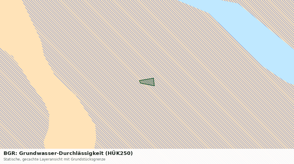 Statische Kartenansicht: BGR: Grundwasser-Durchlässigkeit (HÜK250)