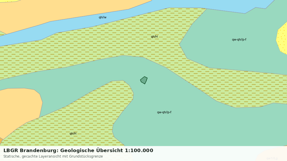 Statische Kartenansicht: LBGR Brandenburg: Geologische Übersicht 1:100.000