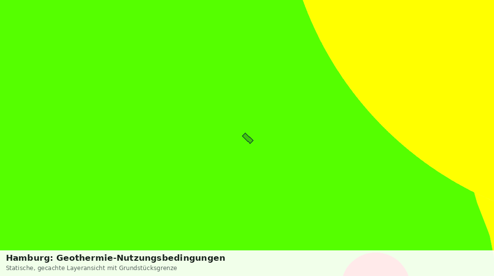 Statische Kartenansicht: Hamburg: Geothermie-Nutzungsbedingungen