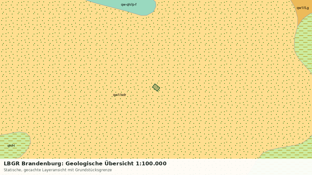 Statische Kartenansicht: LBGR Brandenburg: Geologische Übersicht 1:100.000