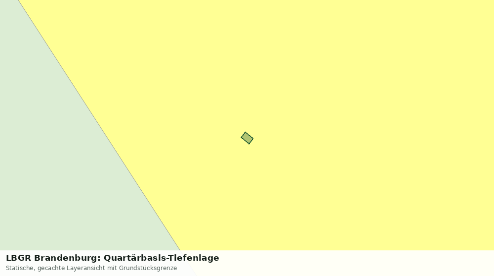 Statische Kartenansicht: LBGR Brandenburg: Quartärbasis-Tiefenlage