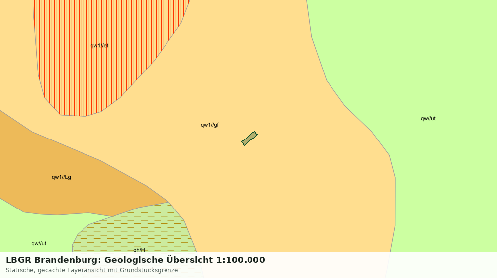 Statische Kartenansicht: LBGR Brandenburg: Geologische Übersicht 1:100.000