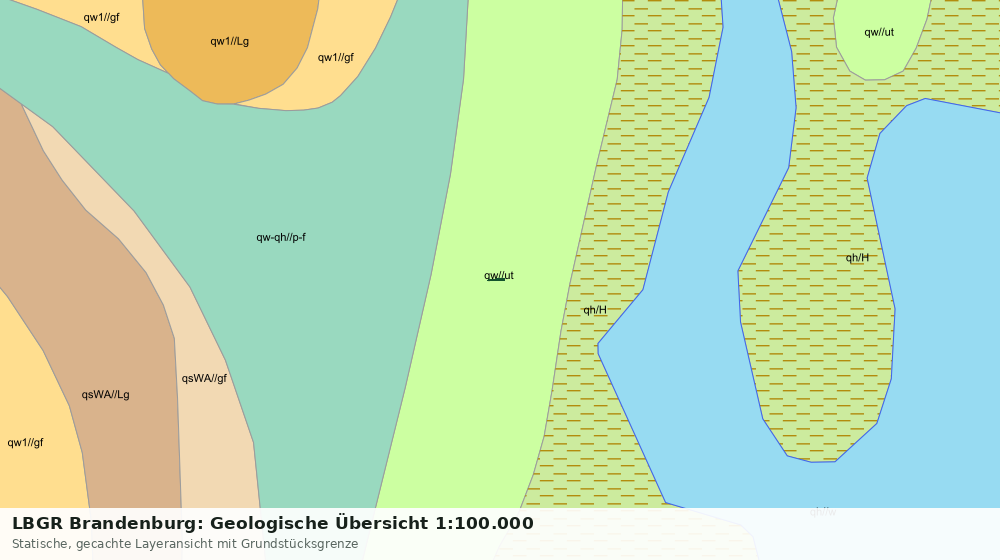 Statische Kartenansicht: LBGR Brandenburg: Geologische Übersicht 1:100.000