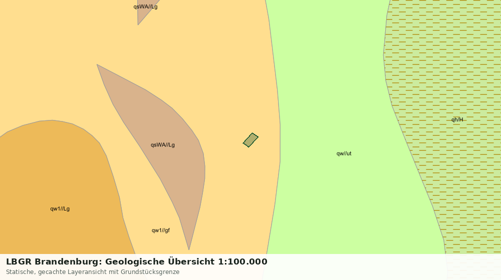 Statische Kartenansicht: LBGR Brandenburg: Geologische Übersicht 1:100.000