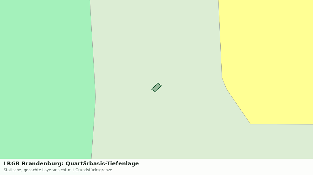 Statische Kartenansicht: LBGR Brandenburg: Quartärbasis-Tiefenlage