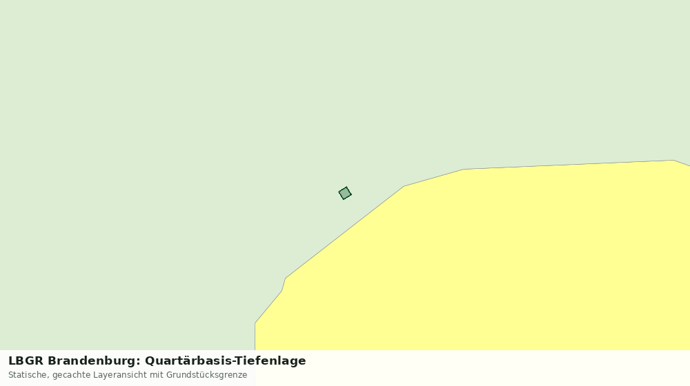 Statische Kartenansicht: LBGR Brandenburg: Quartärbasis-Tiefenlage