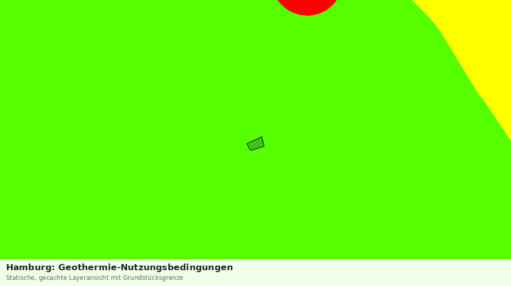 Statische Kartenansicht: Hamburg: Geothermie-Nutzungsbedingungen